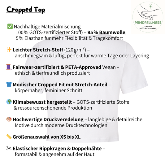 Meine Katze & Ich Yin & Yang | Ladies Cropped Tee