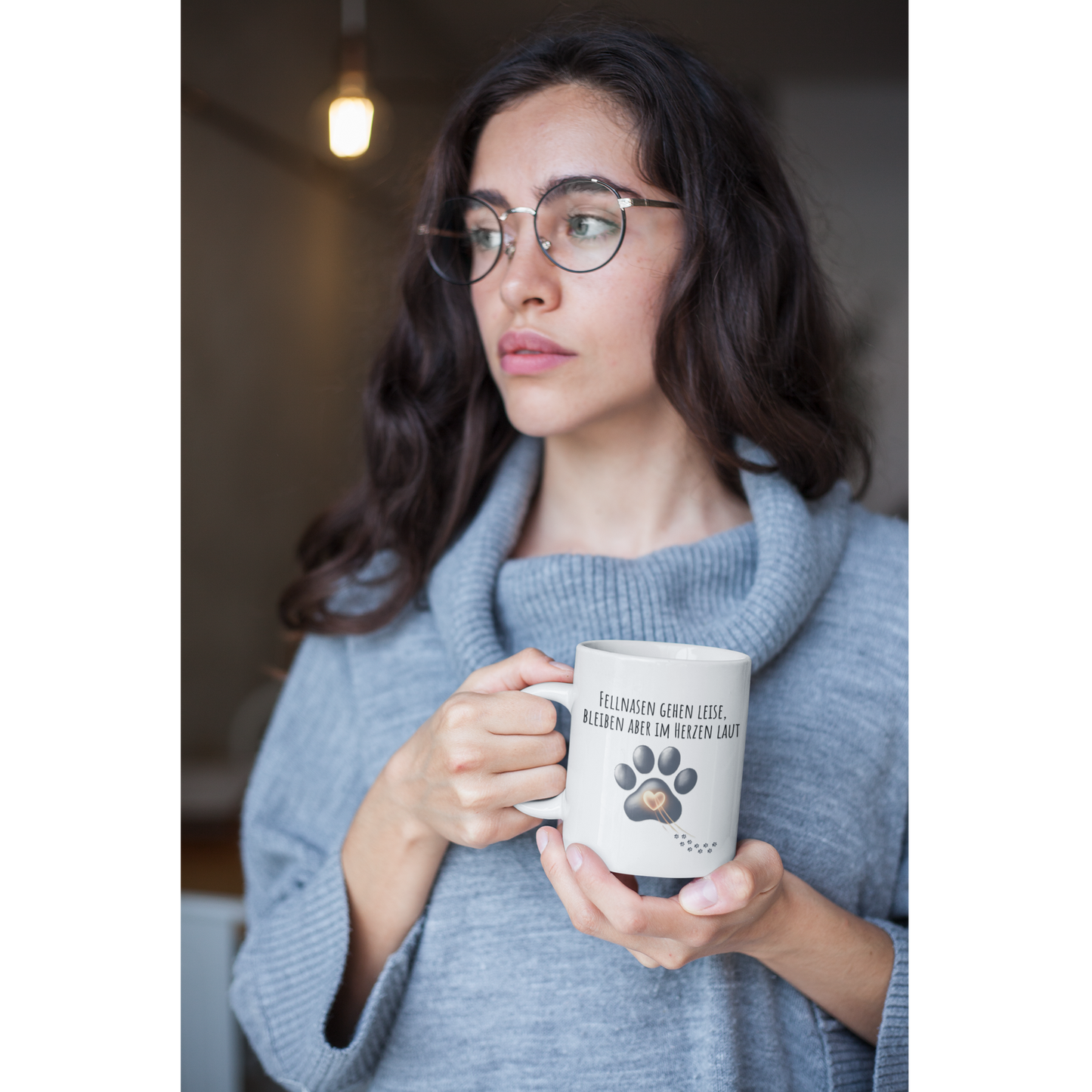 Fellnasen gehen leise Tasse